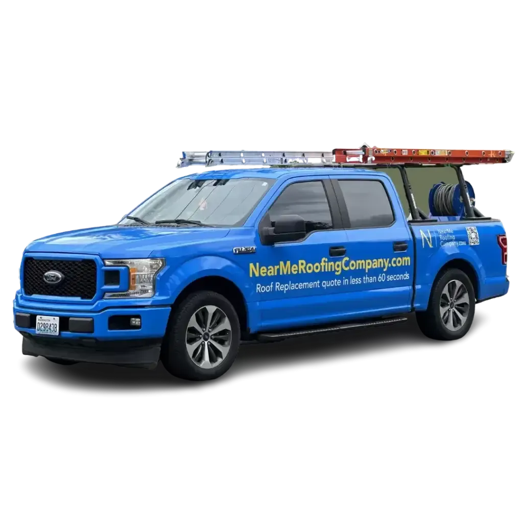 NearMe Roofing Company truck in Washington