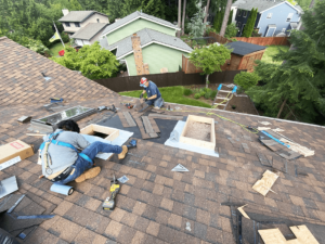 Ongoing Roofing installation project in Kirkland by Near Me Roofing Company