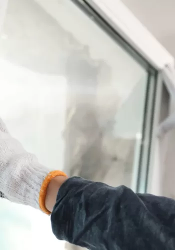 window being installed